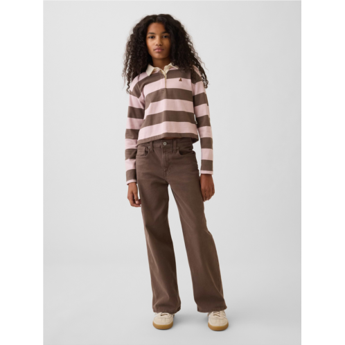 Gap Kids Low Rise Stride Bow Pocket Wide-Leg Jeans