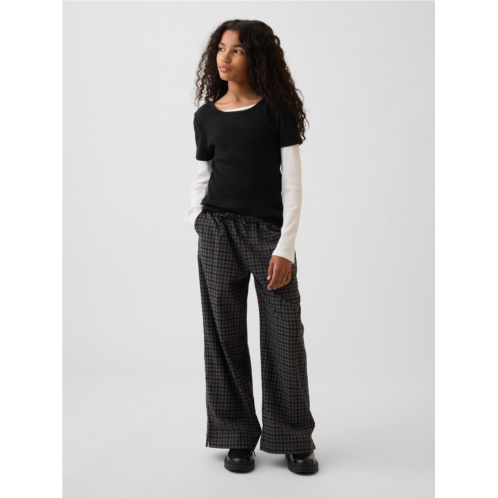 Gap Kids Easy Wide-Leg Drawstring Pants