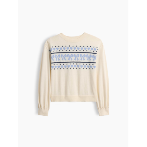 Gap Kids 100% Cotton Relaxed Intarsia Sweater