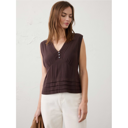 bananarepublic Crepe Pleated Swing Top