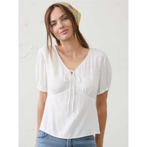 bananarepublic Tie-Front Peplum Top