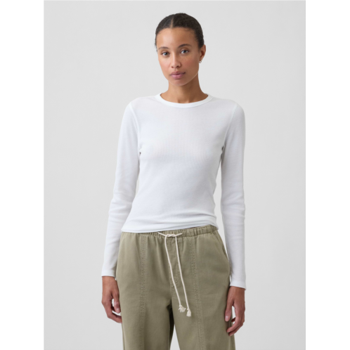 Gap Waffle-Knit Crewneck T-Shirt