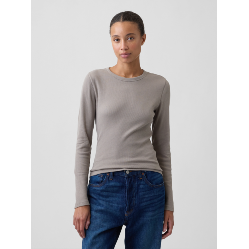 Gap Waffle-Knit Crewneck T-Shirt
