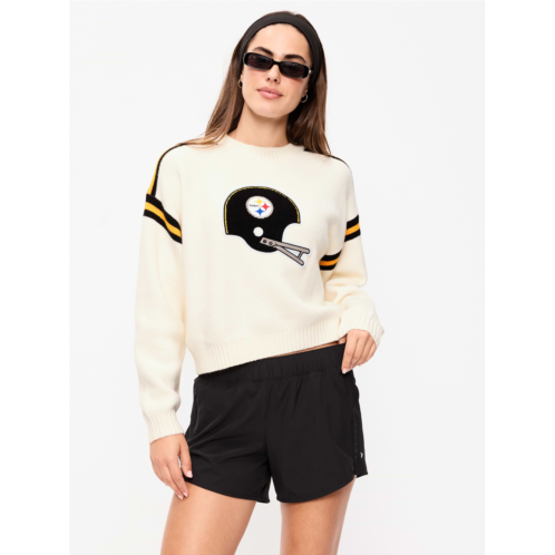 OldNavy Pittsburgh Steelers Cropped Sweater for Women