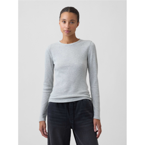 Gap Waffle-Knit Crewneck T-Shirt