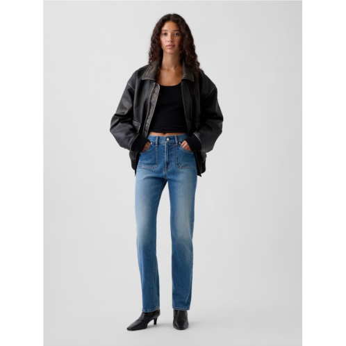 Gap High Rise 90s Slim Straight Jeans