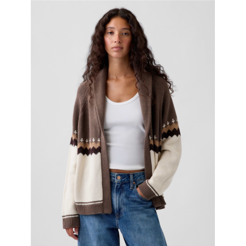 Gap 100% Cotton Shawl Cardigan Sweater