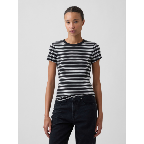 Gap Modern Ribbed Stripe Crewneck T-Shirt