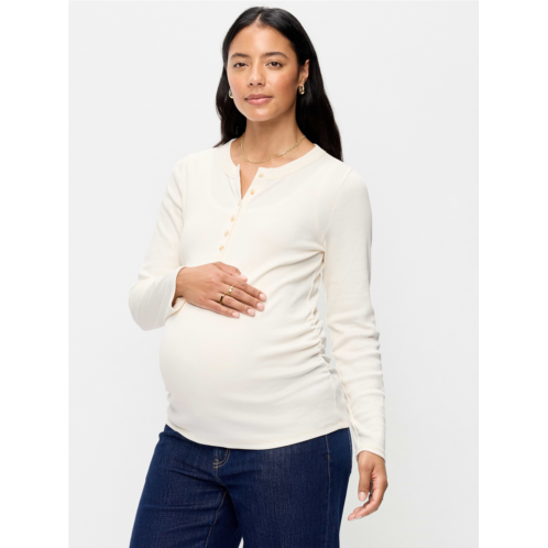 OldNavy Maternity Long-Sleeve Henley T-Shirt
