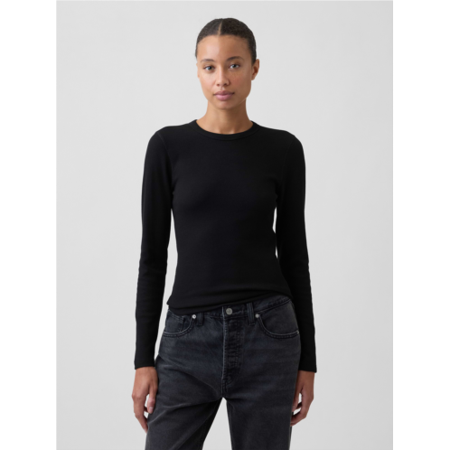 Gap Waffle-Knit Crewneck T-Shirt
