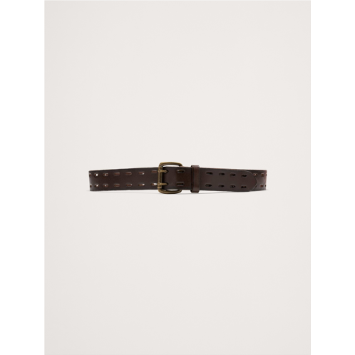 Bananarepublic Double-Prong Wide Leather Belt
