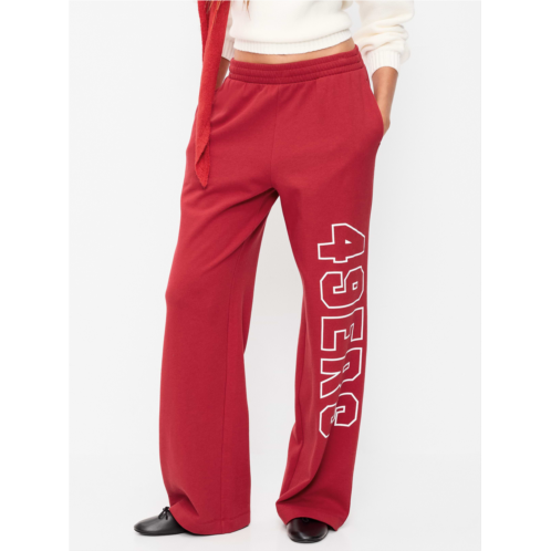 OldNavy San Francisco 49ers High-Waisted SoComfy Wide-Leg Sweatpants for Women