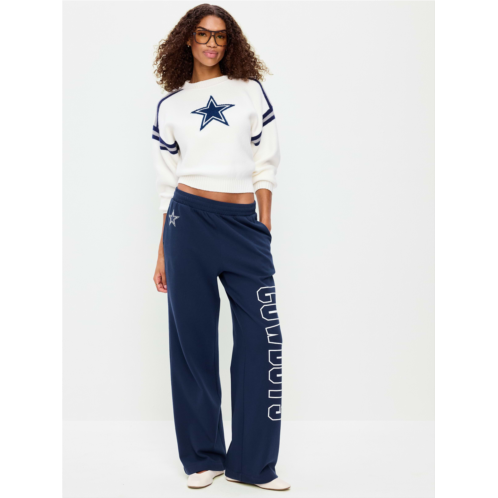 OldNavy Dallas Cowboys High-Waisted SoComfy Wide-Leg Sweatpants for Women