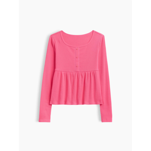 Gap Kids Ribbed Peplum Top