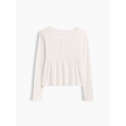 Gap Kids Ribbed Peplum Top
