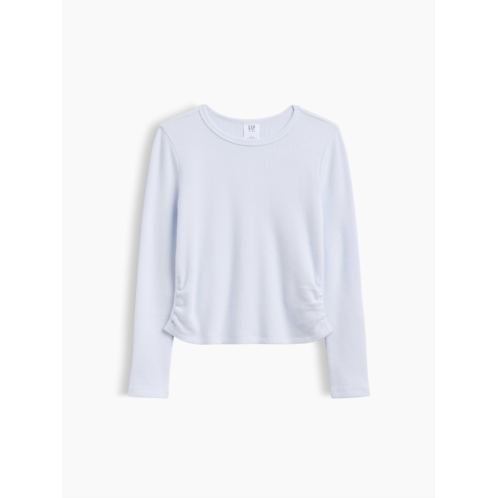 Gap Kids Ruched Waffle-Knit T-Shirt