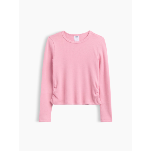Gap Kids Ruched Waffle-Knit T-Shirt