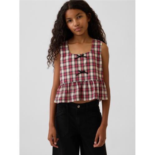 Gap Kids Bow-Front Peplum Top