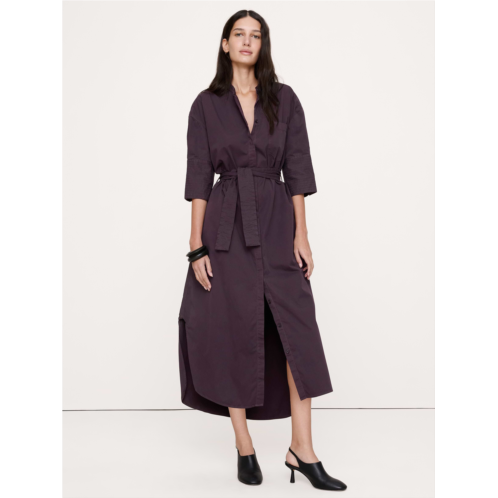 Bananarepublic Cotton Twill Belted Shirt Dress
