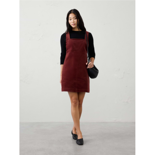 bananarepublic Corduroy Empire Square-Neck Mini Dress