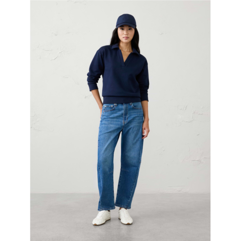 bananarepublic Fleece Collared Sweatshirt