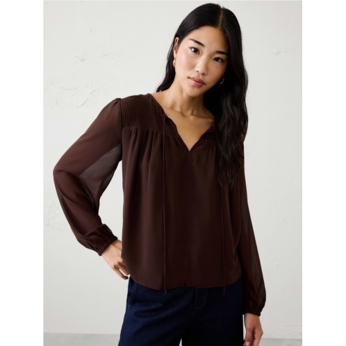 bananarepublic Chiffon Pleat-Release Blouse