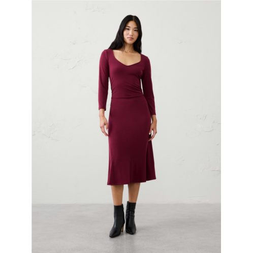bananarepublic Cozy Rib Shirred Midi Dress