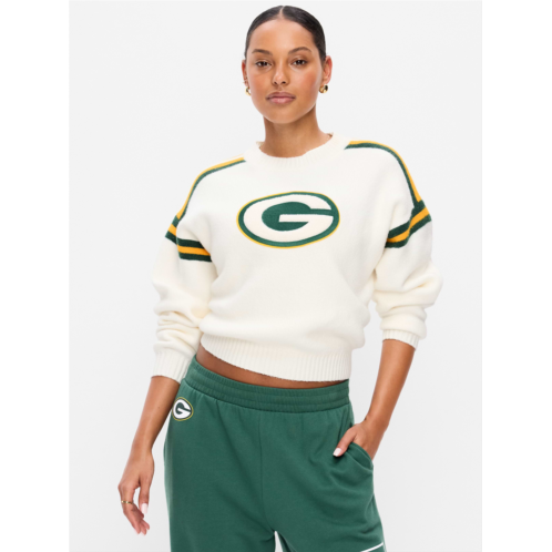 OldNavy Green Bay Packers Cropped Sweatshirt for Women
