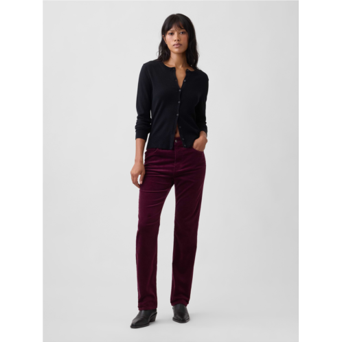 Gap High Rise 90s Slim Straight Corduroy Pants