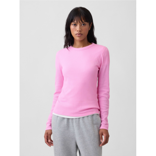 Gap Waffle-Knit Crewneck T-Shirt