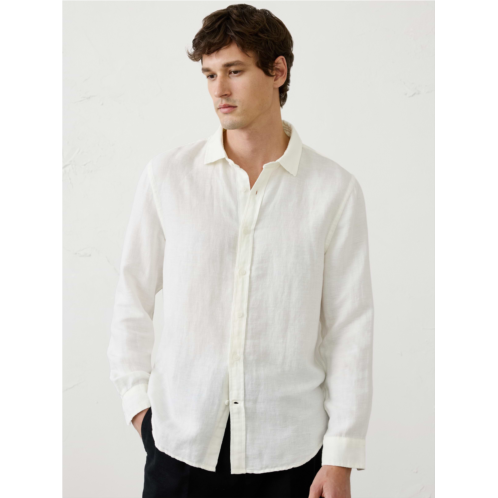 bananarepublic Slim-Fit Linen-Blend Herringbone Shirt
