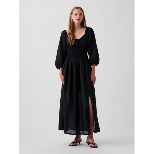 Gap Voile Smocked-Waist Maxi Dress