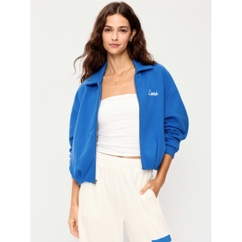 OldNavy Detroit Lions Oversized Fleece Bomber Jacket for Women