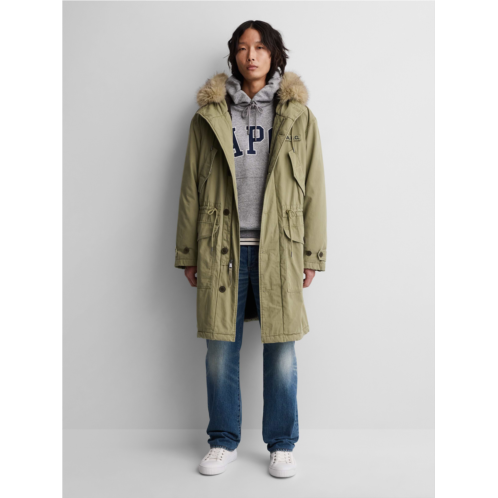 Gap Oversized Sherpa-Lined Utility Parka