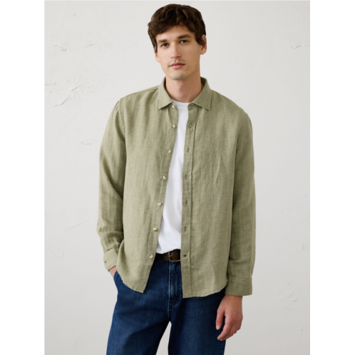 bananarepublic Slim-Fit Linen-Blend Herringbone Shirt