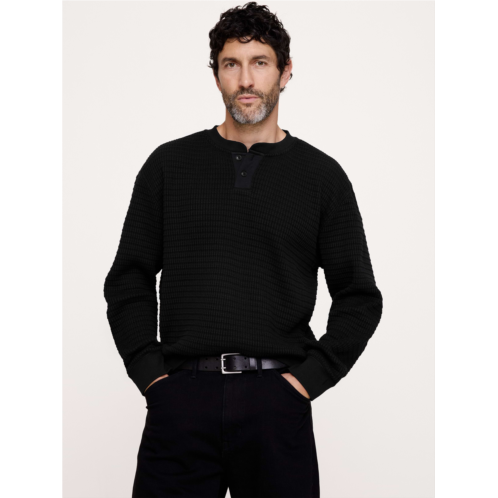 Bananarepublic Alpine Thermal Henley Bamboo-Stitch T-Shirt