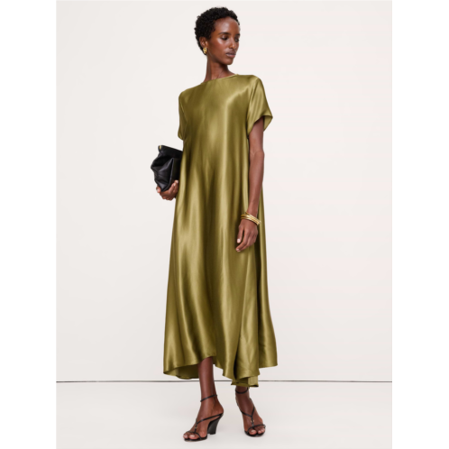 Bananarepublic Aurelia Italian Satin Trapeze Dress