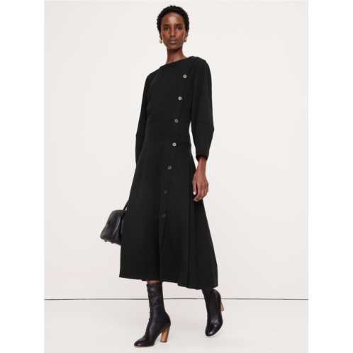 Bananarepublic Drapey Twill Button Midi Dress