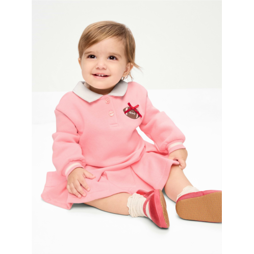 OldNavy Long-Sleeve Collared Fleece Dress for Baby