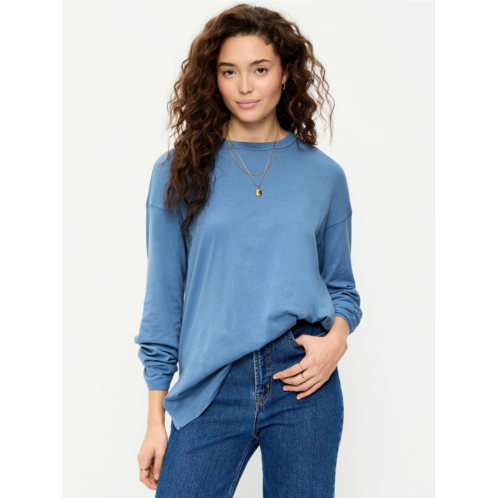 OldNavy Oversized EveryWear Long-Sleeve Tunic T-Shirt