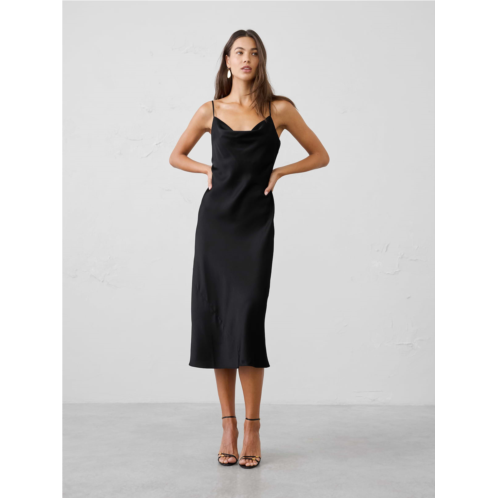 bananarepublic Satin Midi Slip Dress