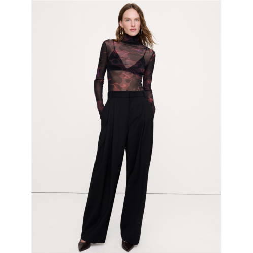 Bananarepublic Mesh Turtleneck Top