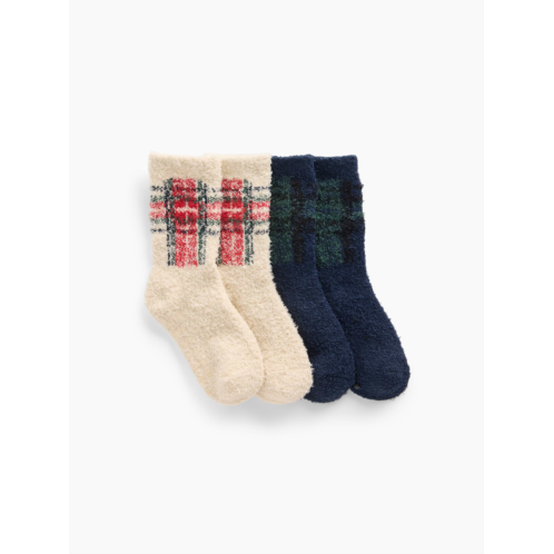 Gap Baby & Toddler Plaid Cozy Socks (2-Pack)