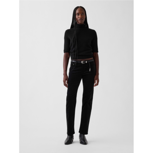 Gap Low Rise Velvet 90s Slim Straight Pants