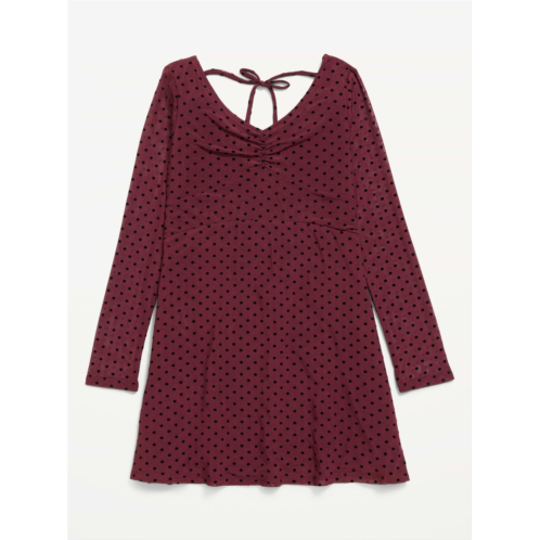 OldNavy Fit and Flare Polka-Dot Mesh Dress for Girls
