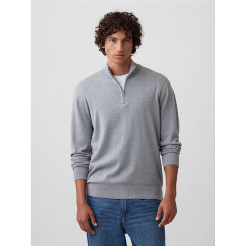 Gap Relaxed Mockneck Quarter-Zip Sweater