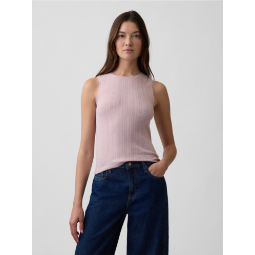 Gap Pointelle Shell Tank