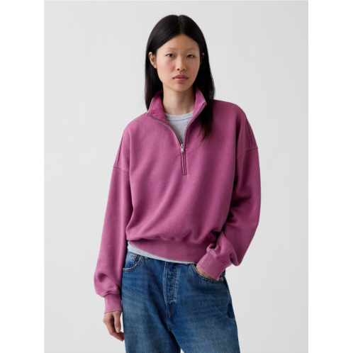 Gap VintageSoft Oversized Half-Zip Wedge Pullover