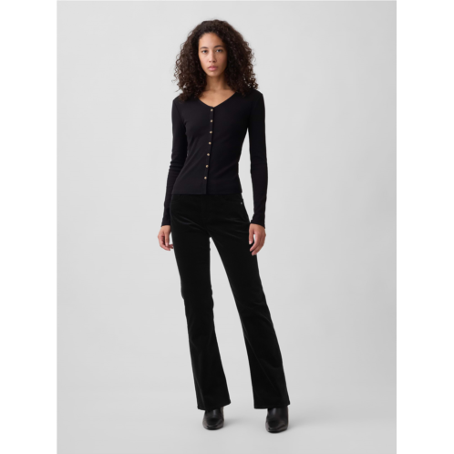 Gap Mid Rise Boot Velvet Pants
