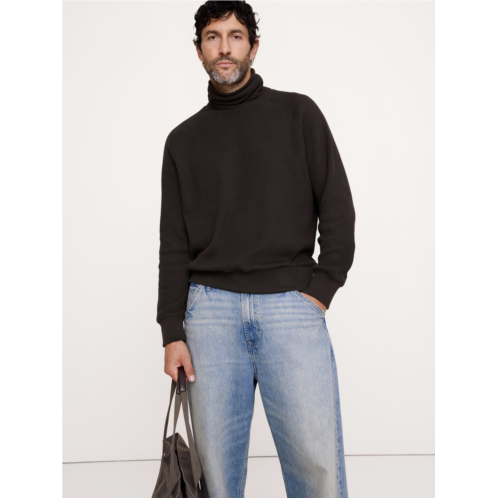 Bananarepublic Alpine Thermal Turtleneck Almond-Stitch T-Shirt